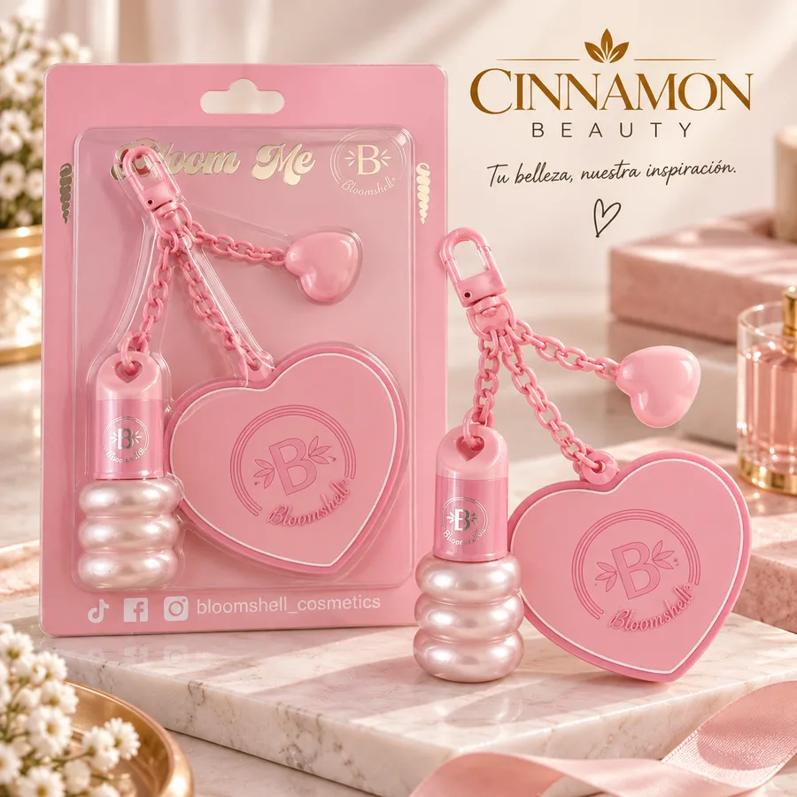 Lip Gloss con Espejo Bloomshell